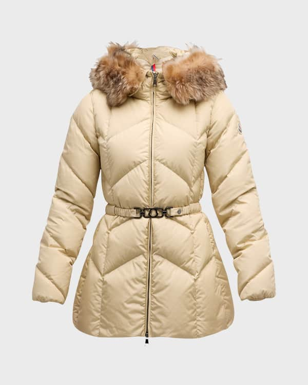 Womens Weekend Max Mara beige Faux-Fur Coat