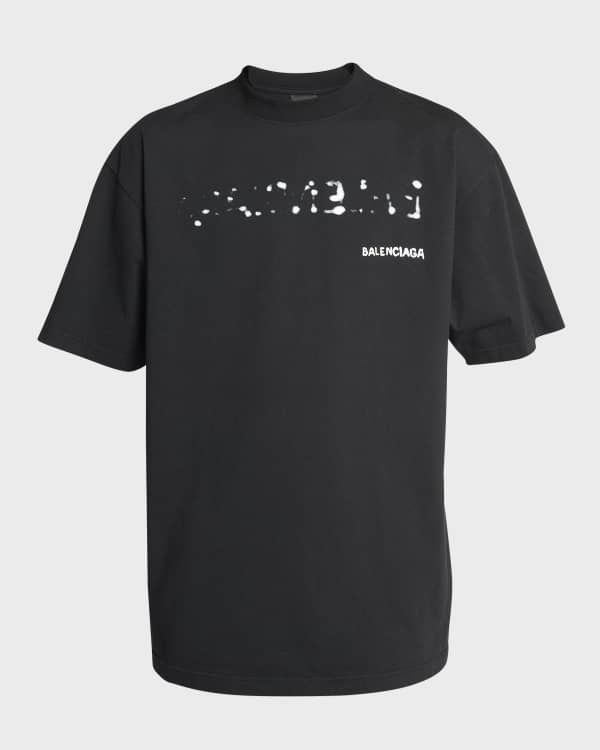 Balenciaga Men s Trompe L oeil Oversized T Shirt Neiman Marcus