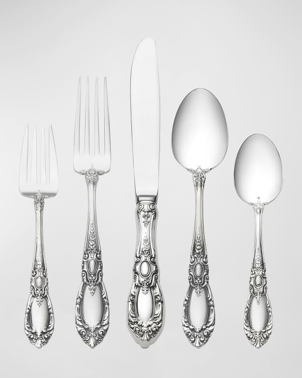Towle Silversmiths Queen Elizabeth 66 Piece Dinner Flatware Set Neiman Marcus