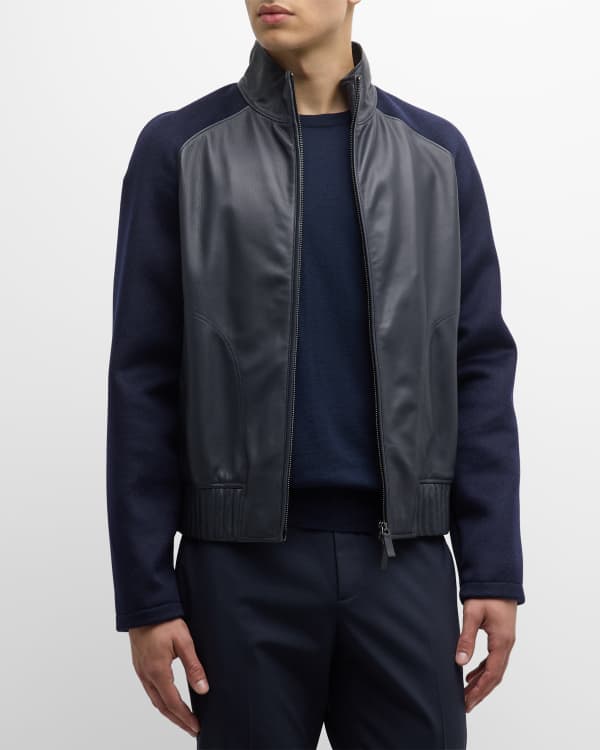 Neiman marcus mens leather jacket hot sale