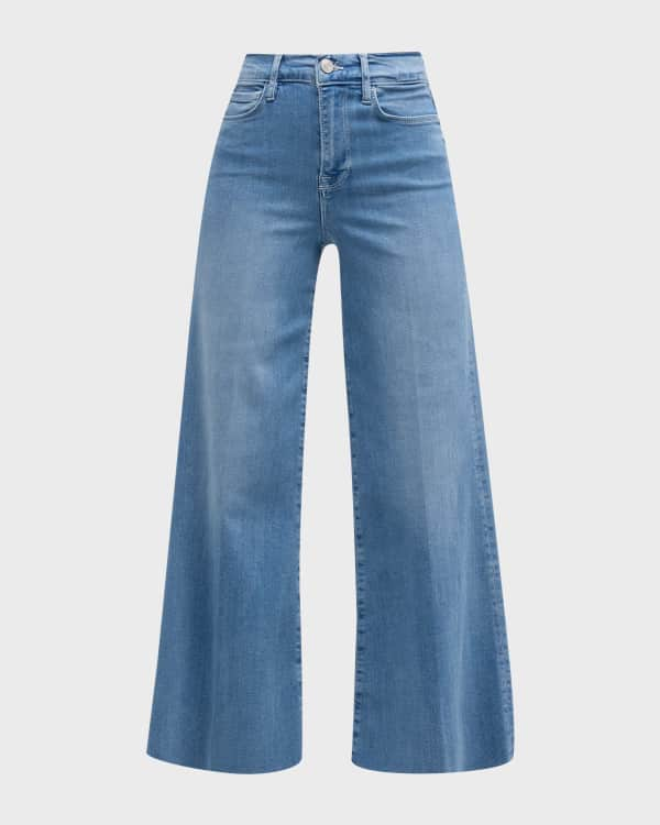 Lotta Luxe Vintage high-rise wide-leg jeans in blue - 7 For All