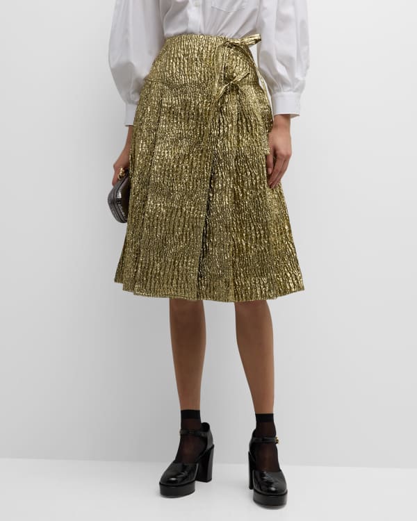 Gold skirt neiman marcus hot sale