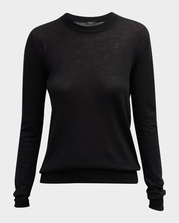 Elevate Waffle Long Sleeve Crew - Black | Alo Yoga