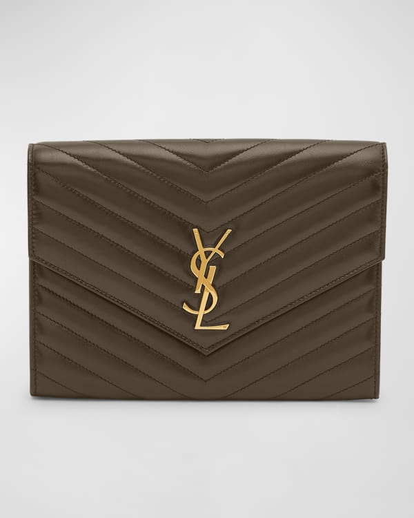 Small YSL Envelope Wallet in Patent Leather