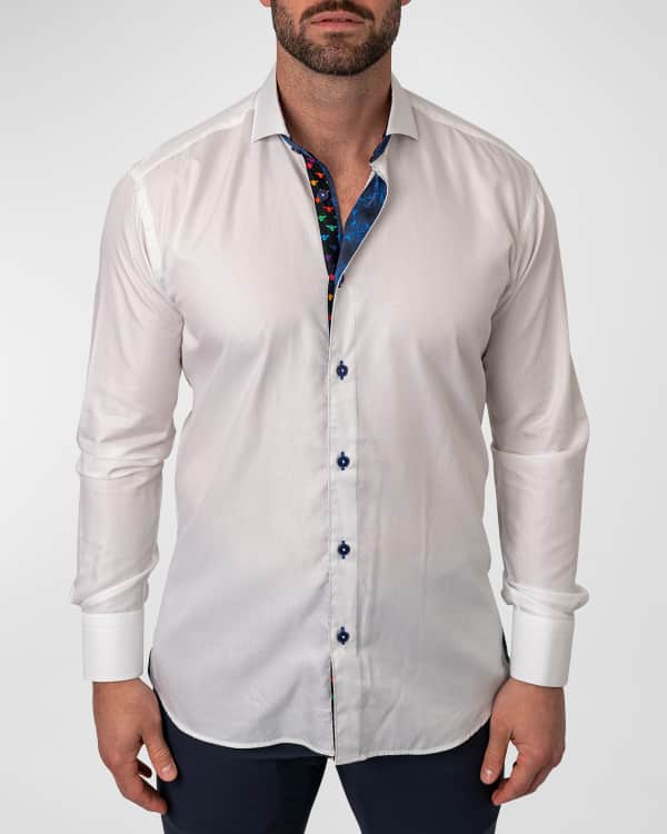 Dsquared2 Men's Relaxed Dan Tuxedo Shirt | Neiman Marcus