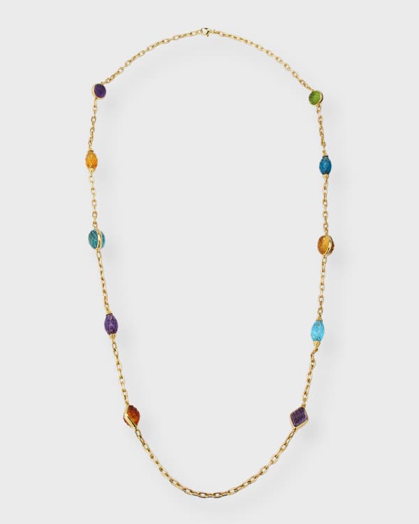 NM Estate 18K Yellow Gold Love Necklace 16.5