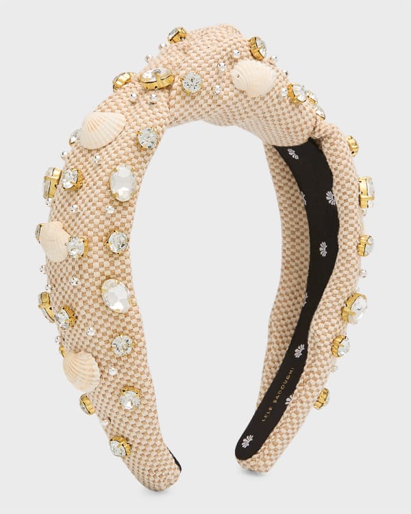Lele Sadoughi Shimmer Confetti Knotted Headband Neiman Marcus