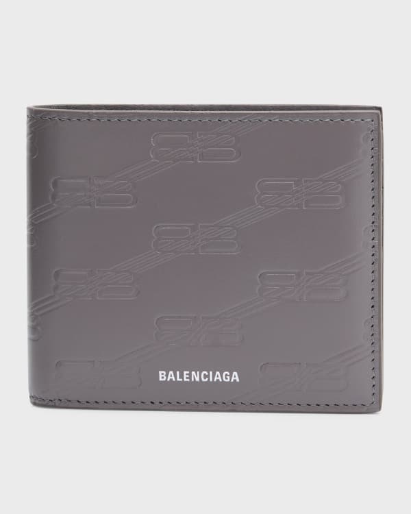 Men's Cash Square Folded Wallet in Graphite/black