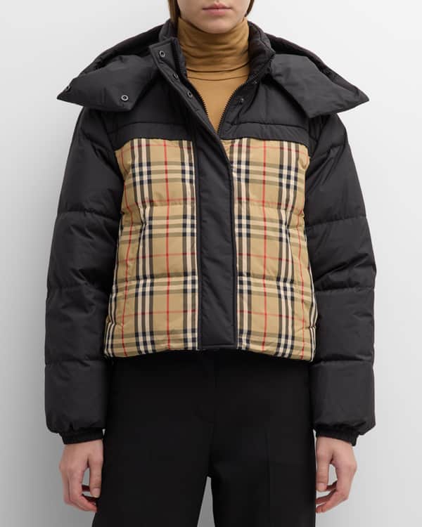 Gucci Hooded Padded Cotton-blend Logo-jacquard Down Jacket in Natural