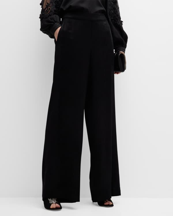 Alice + Olivia Dylan High-Waisted Wide-Leg Pants | Neiman Marcus