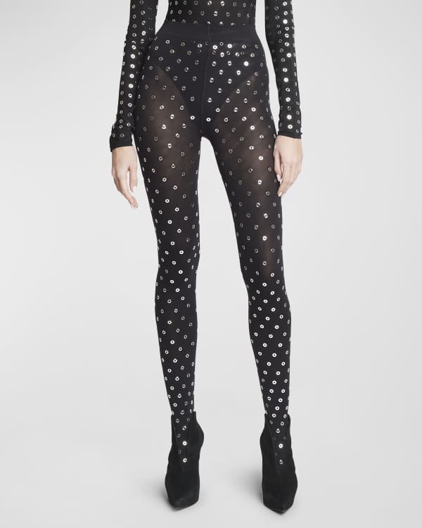 Saint Laurent Lace Footed Leggings