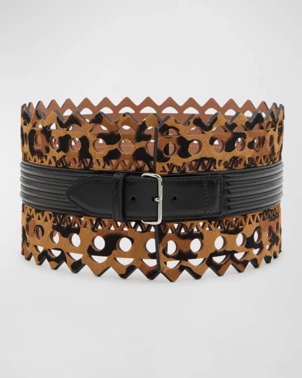Michael kors leopard belt hot sale