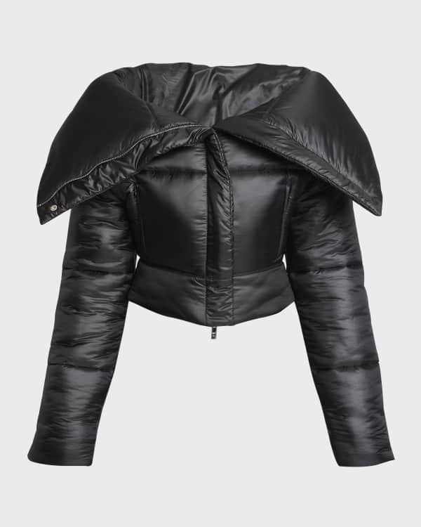 KHAITE Raphael quilted leather down jacket