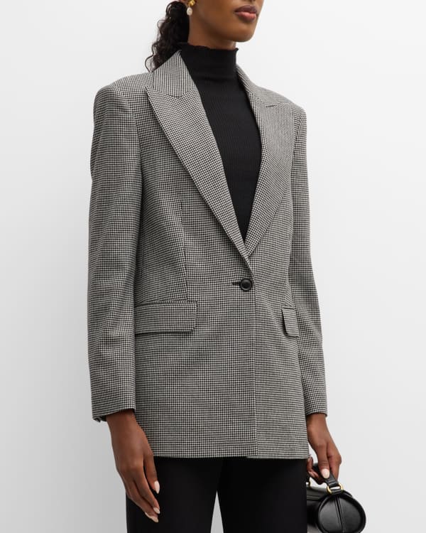 Kobi Halperin Benji Single-Button Faux-Leather Jacket | Neiman Marcus