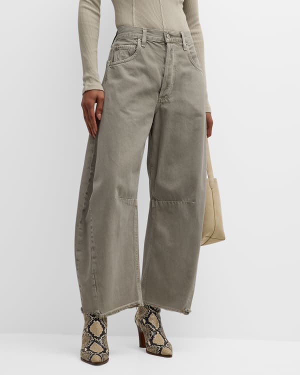 Citizens of Humanity Sacha High Rise Wide Leg Crop Jeans Neiman