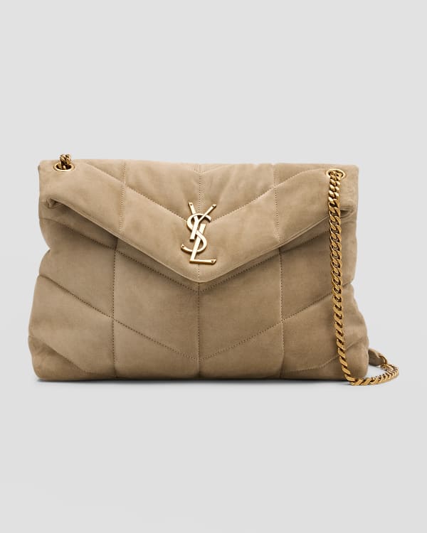 LOULOU SMALL CHAIN BAG IN “Y” QUILTED SUEDE – KISLUX