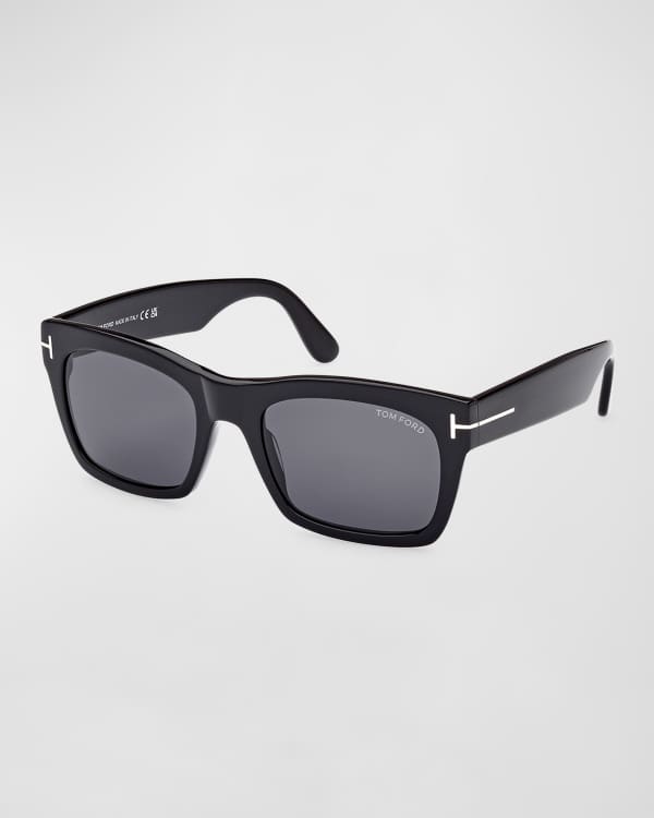 TOM FORD Men's Thick Square Acetate Sunglasses | Neiman Marcus