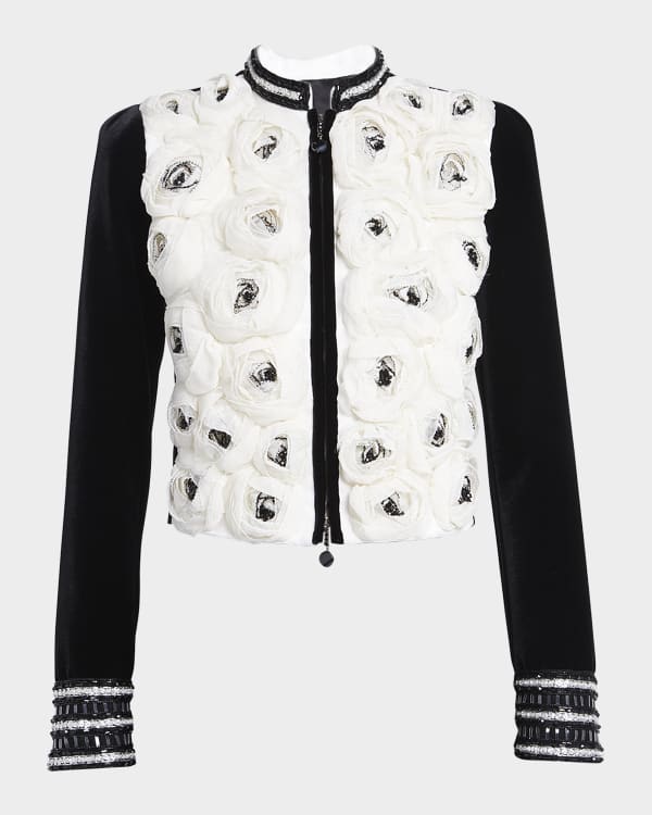 Coperni Trompe-Loeil Crop Jacket | Neiman Marcus
