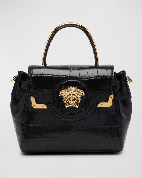 VERSACE Large embellished leather tote