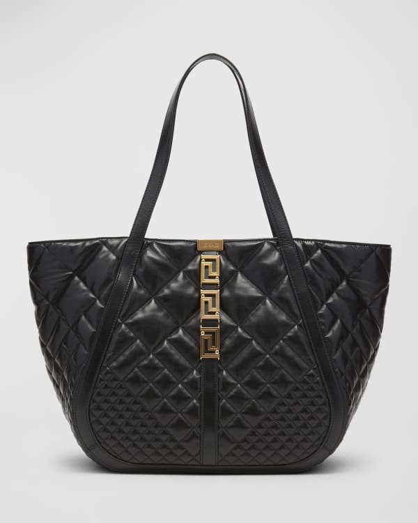 Versace Greca Jacquard Top Handle Tote Bag | Neiman Marcus