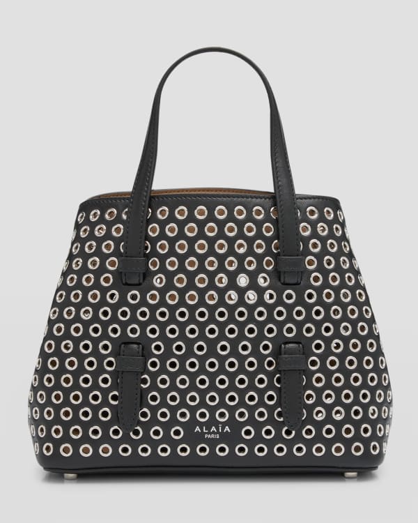 Alaia croc embossed top vienne tote bag