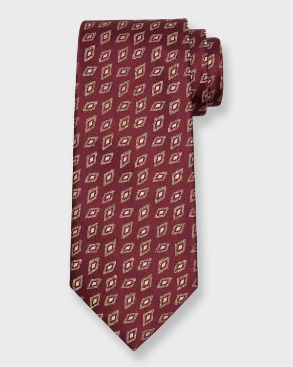 mens medallion tie