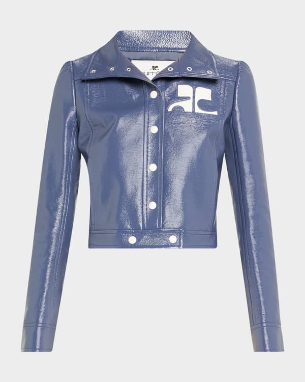 Coperni Trompe-Loeil Crop Jacket | Neiman Marcus