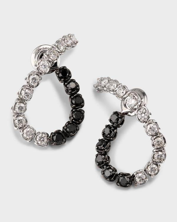 SERPENT BOHEME PINK GOLD DIAMONDS C SHAPE EARRINGS