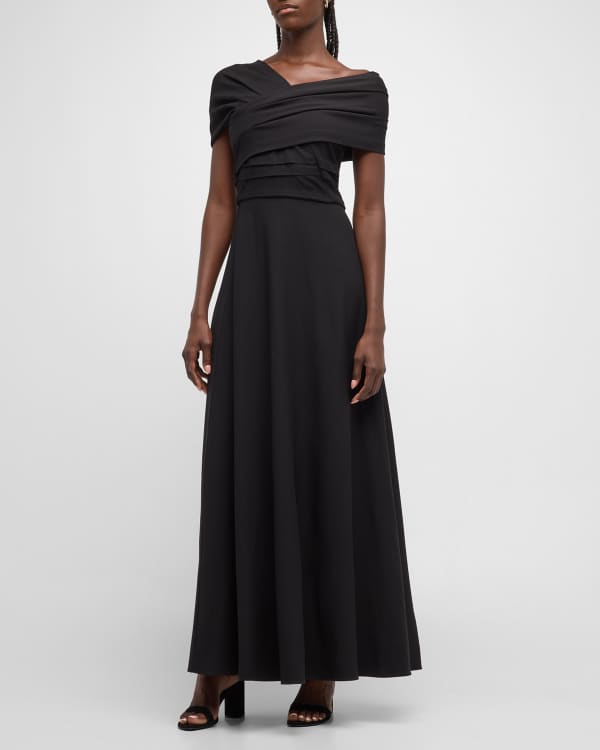 Shop Louis Vuitton Cashmere Silk Sleeveless Plain Long Dresses