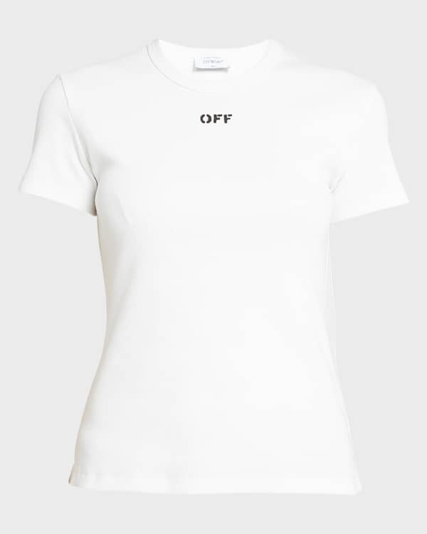 Off white online fitted tee