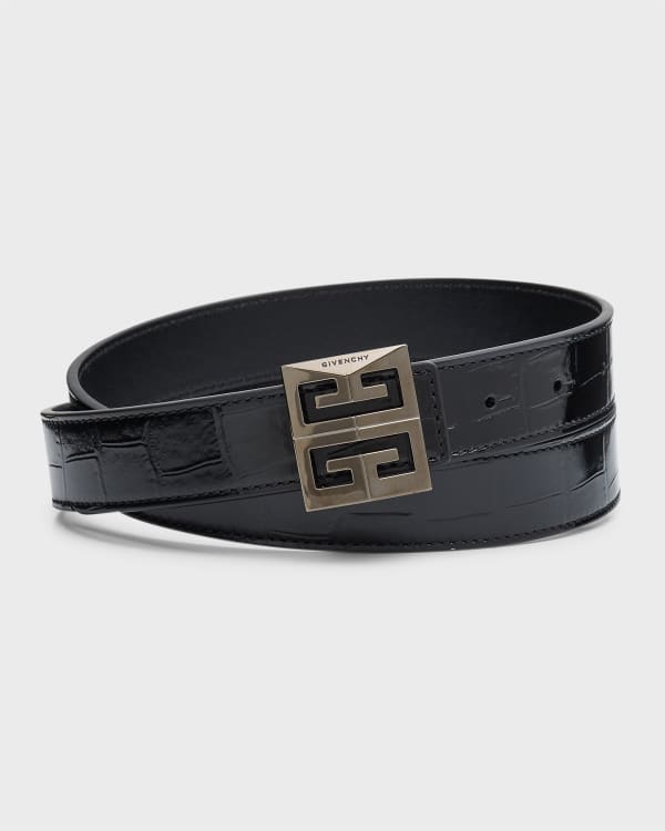 Off-white Arrow H40 Reversible Leather Belt In Pink