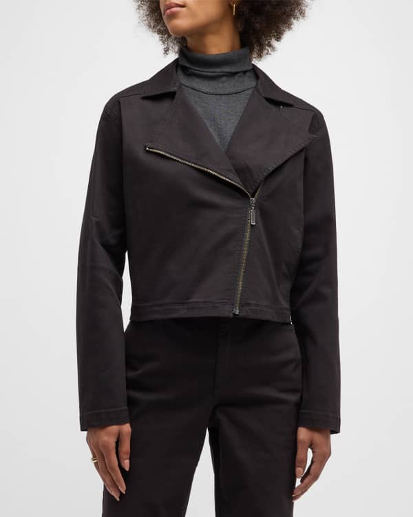 Eileen fisher boiled wool moto jacket hotsell