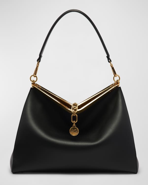 Blk Oversized Weave Gold Chain Cross Body Bag