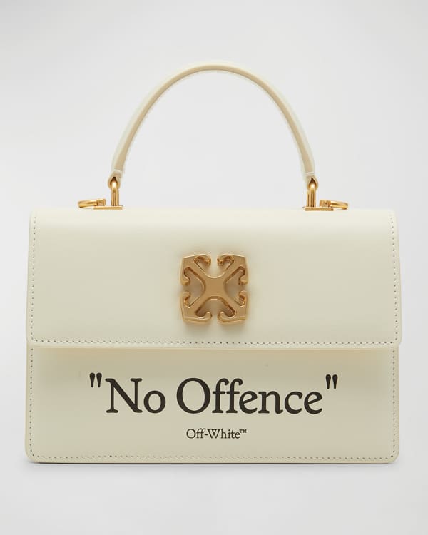 Shop Off-White Pump Pouch Leather Top Handle Bag