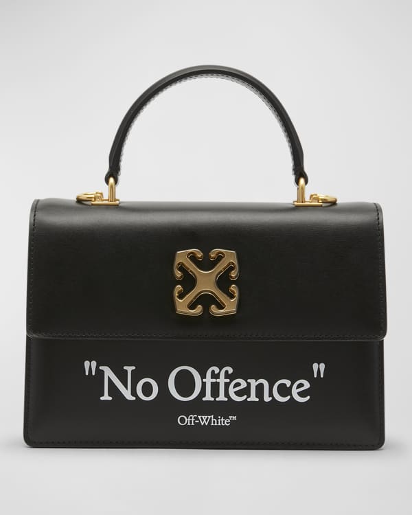 Off-White Jitney 2.8 Quote Leather Top Handle Bag