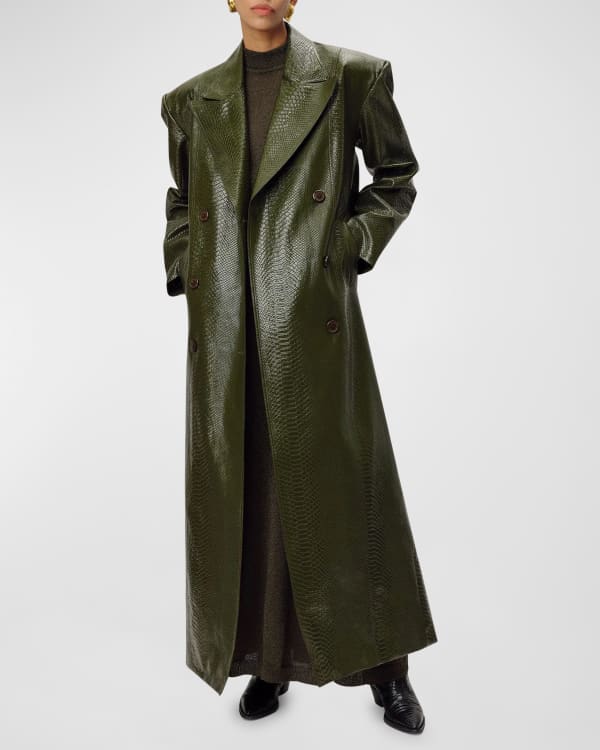 Nevada Vegan Leather Trench Coat curated on LTK