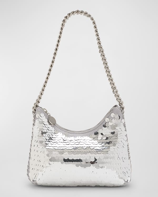 Stella McCartney Mini Allover Hotfix Crystal Shoulder Bag | Neiman Marcus