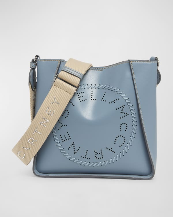 Stella McCartney Perforated Logo Faux Leather Shoulder Bag Neiman Marcus