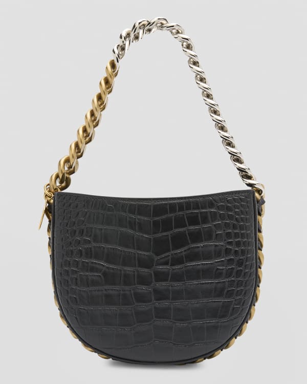 Twist Mini Chain Crocodilien Brillant - Handbags