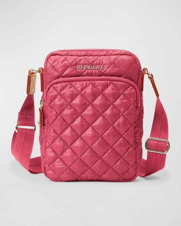 PRADA TESSUTO MINI PINK QUILTED BARREL BAG