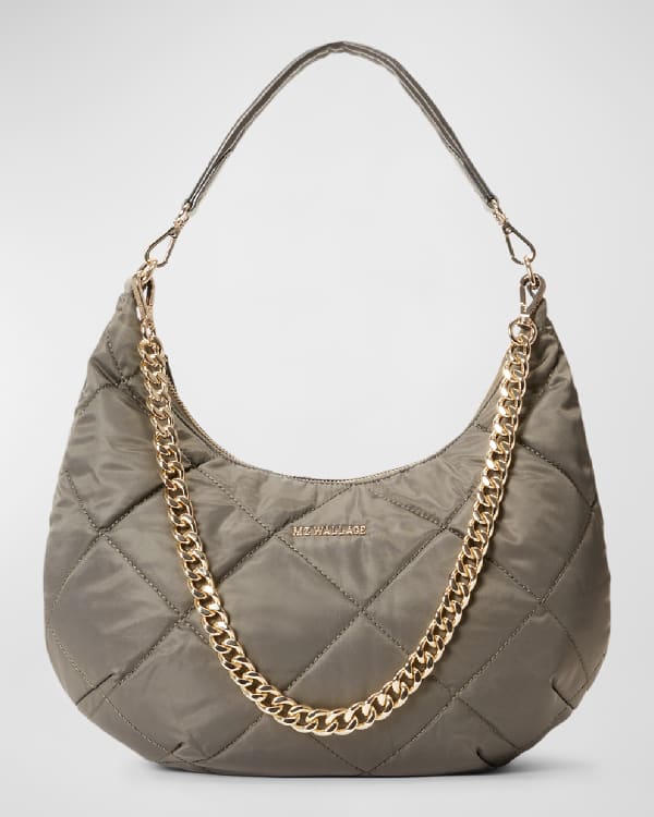 Mcm Klara Monogrammed Hobo Medium Bag In Lychee