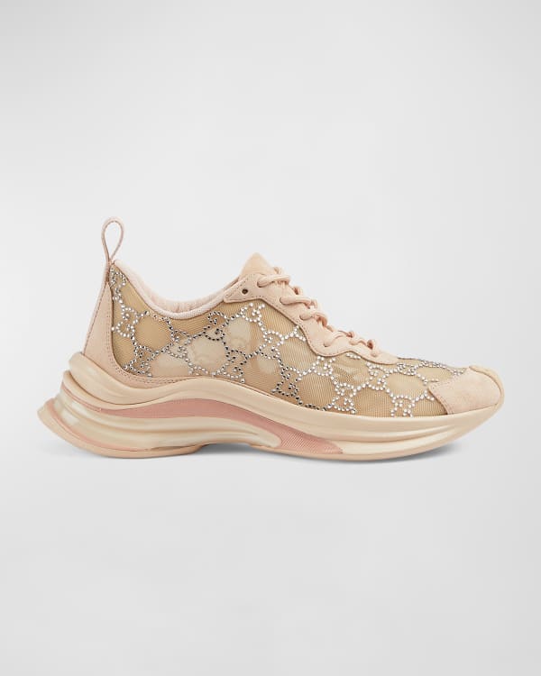 Gucci Rhyton Gucci Print Leather Trainer Neiman Marcus