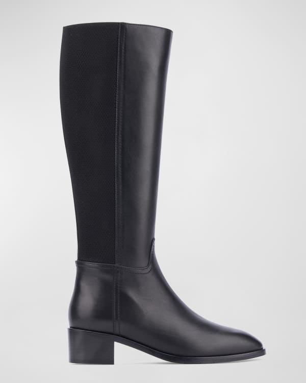 Aquatalia Belle Leather Ankle Boots Neiman Marcus