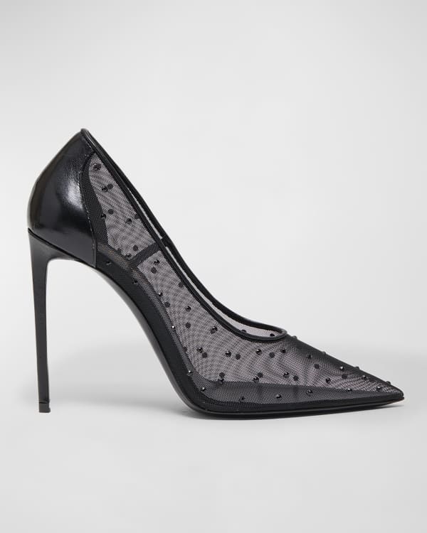 Saint Laurent Zoe 110m Patent Leather Pumps - Black