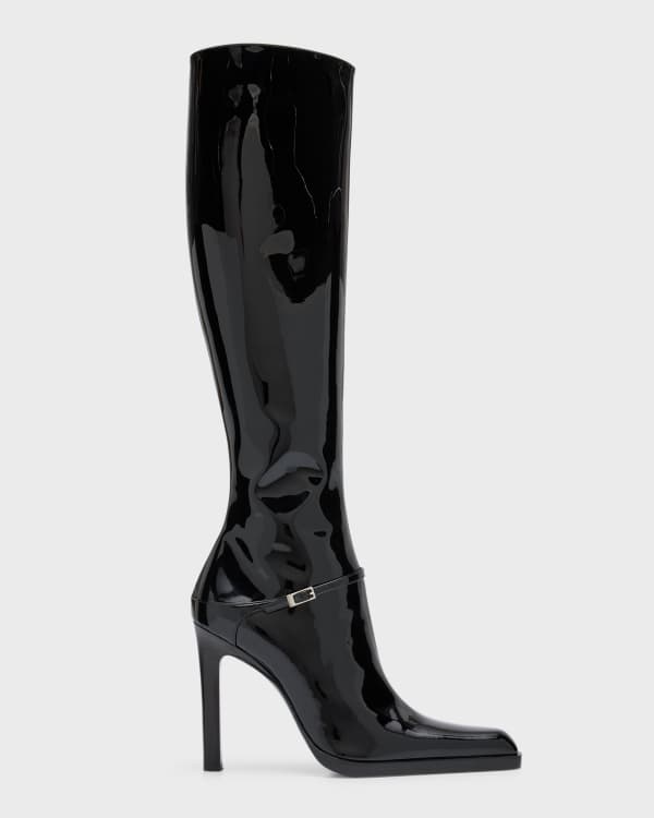 Red bottoms knee high boots cheap