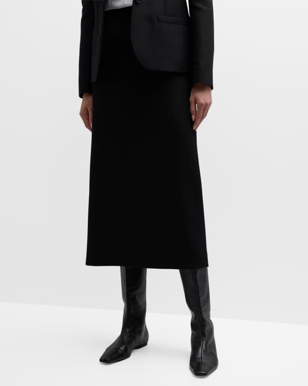 Akris punto Checked Taffeta Midi Skirt | Neiman Marcus