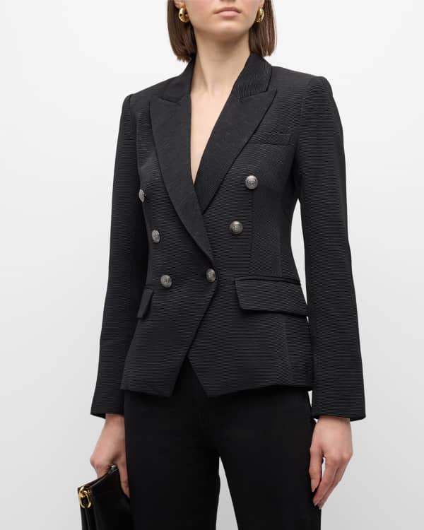 Lauren Ralph Lauren Plaid Double Breasted Wool Blend Coat, $498