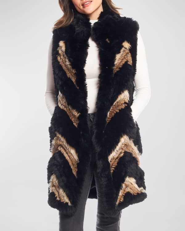 Fabulous Furs Signature Faux Fur Vest Inclusive Sizing Neiman