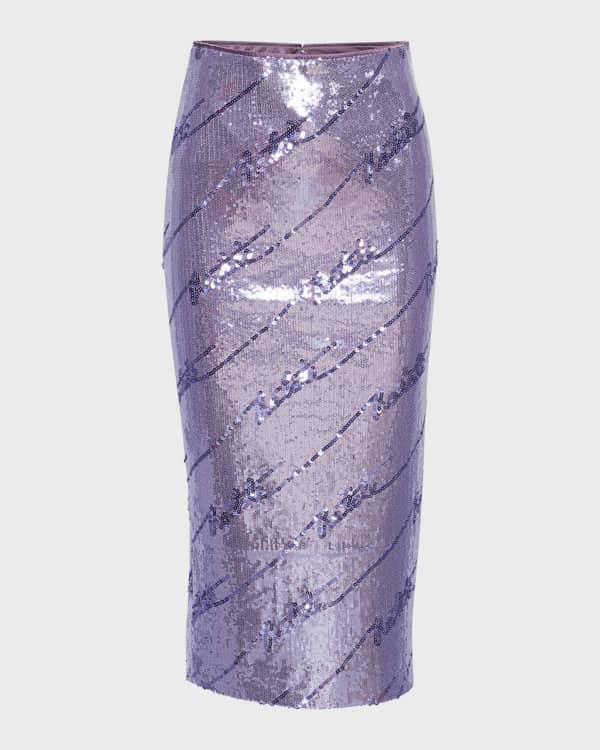 Alice + olivia ramos sequin pencil skirt on sale