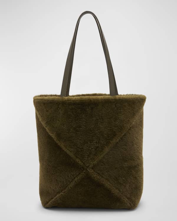 Le Monogramme Bucket Bag In Velvet And Suede Warm Tan And